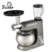 2021 New 1300W Stand Food Mixer com 5L de aço inoxidável e acessórios do liquidificador